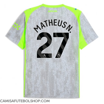Camisa de time de futebol Manchester City Matheus Nunes #27 Replicas 3º Equipamento 2025-26 Manga Curta Camisa de time de futebol Manchester City Matheus Nunes #27 Replicas 3º Equipamento 2025-26 Manga Curta